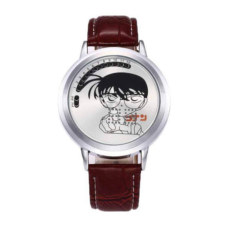 小天才同款名侦探柯南手表麻醉针可射七彩闪灯夜光多功能玩具儿童男女