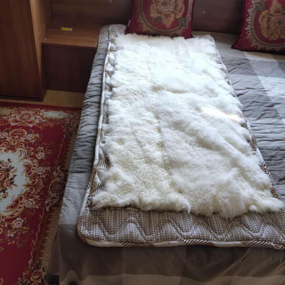 羊皮褥子皮毛一体铺垫褥子羊皮褥子褥子保暖防潮羊毛褥子单人皮毛一体