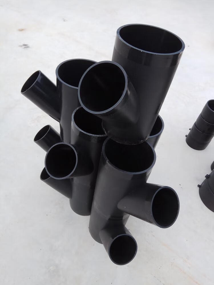 hdpe虹吸排水管件管材50斜型三通63异径y型75-90-110-125-160-200 160