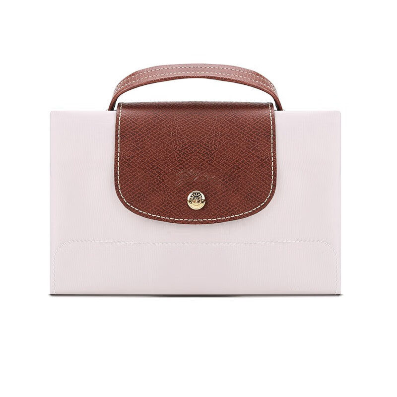 女包longchamp珑骧女士织物折叠手提包卡其色