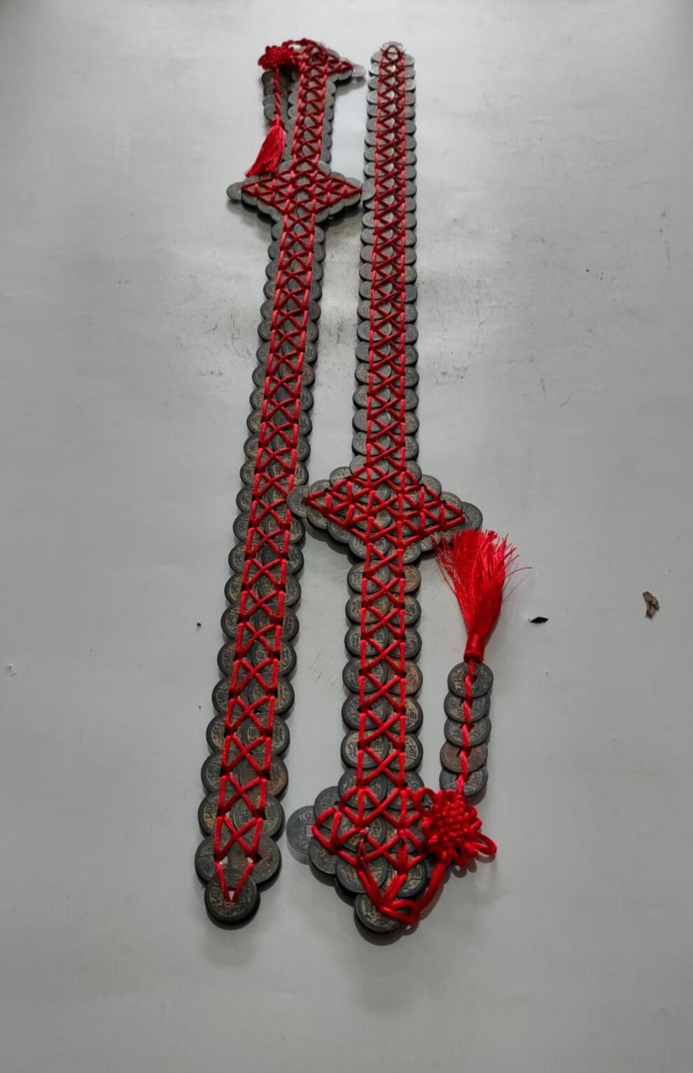 纯铜铜钱五帝钱宝剑摆件林正英黄铜古钱剑吉祥物家居办公室装饰品