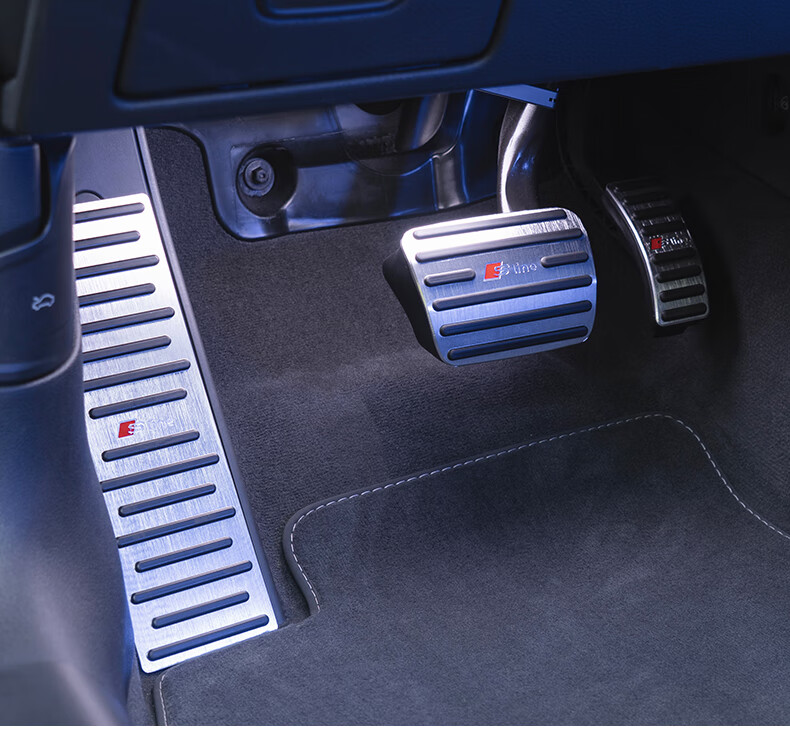 奥迪油门刹车踏板a4la6la3q3q5lq7改装免打孔防滑内饰脚踏板1821款q5