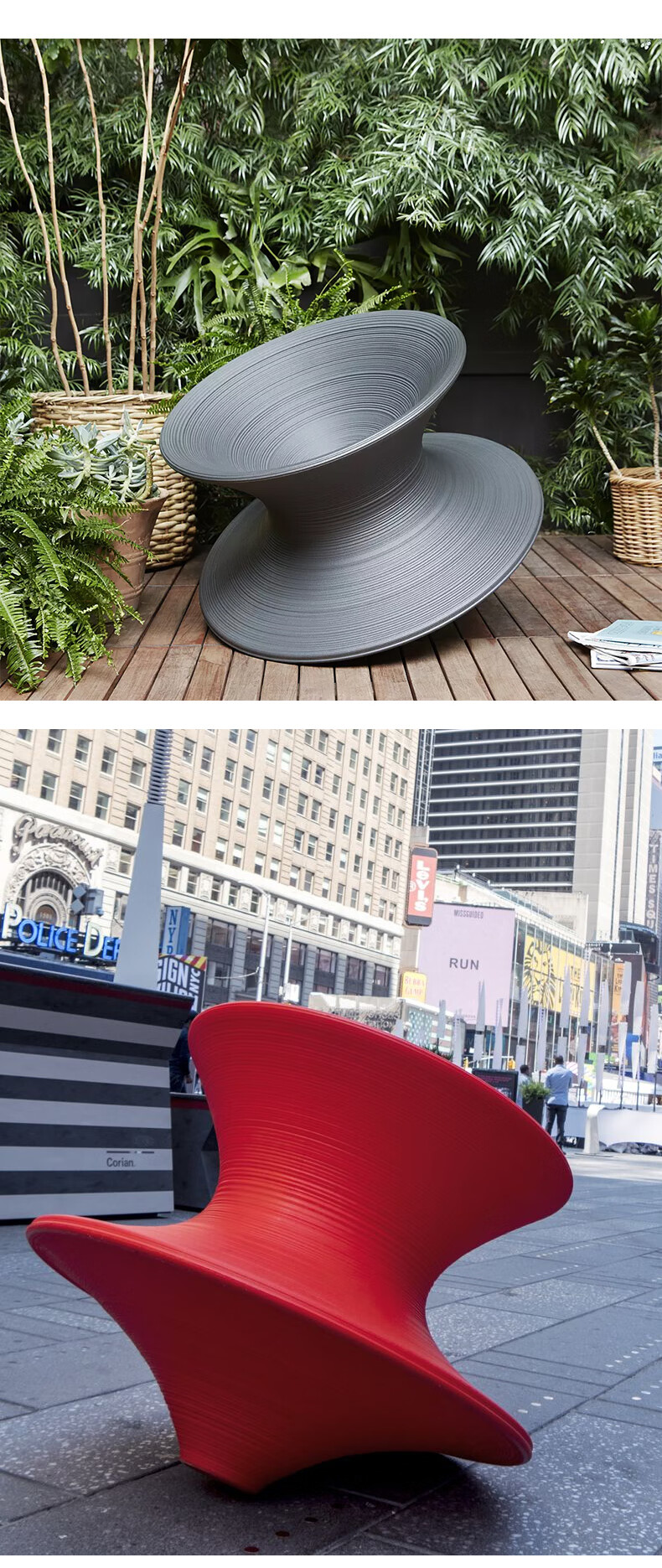 cabana意大利进口magisspun客厅旋转陀螺椅现代简约设计户外休闲椅子