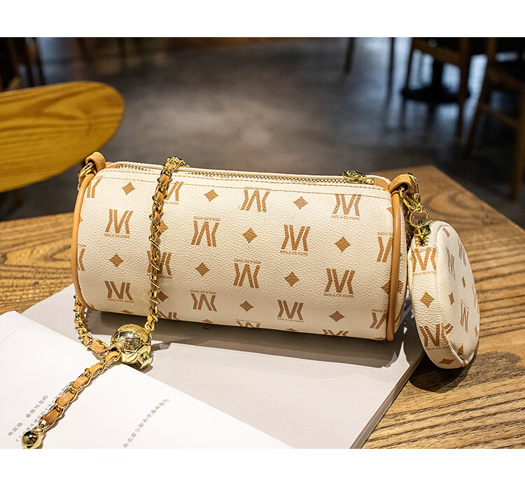 mcrc包包女包迷你斜挎女包新款圆筒小包包链条单肩包女小巧高质感小