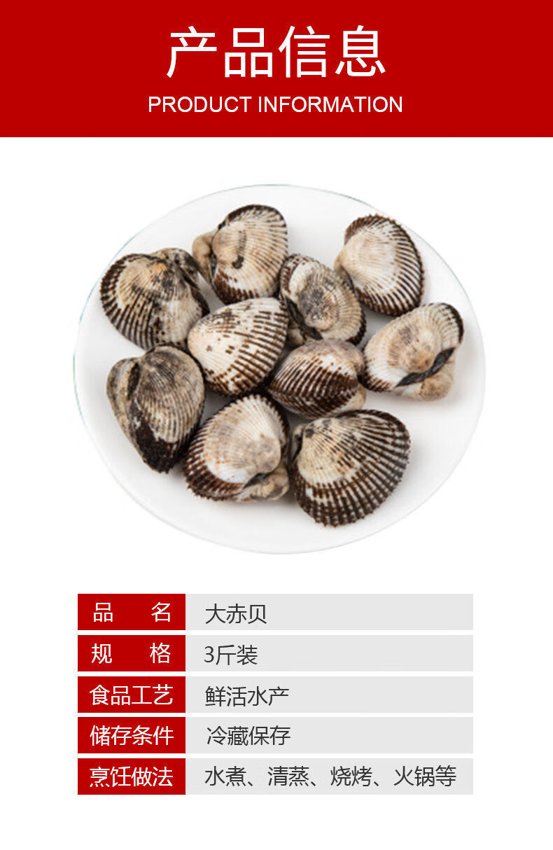 鲜活大毛蛤大毛蚬毛钳贝类赤贝血蛤银钳雪蛤海鲜水产新鲜买四斤赠四斤
