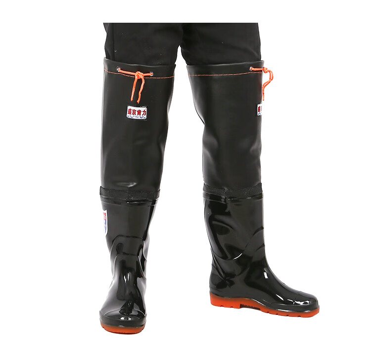 钓鱼鞋防蛇咬水鞋高筒胶鞋夏季防滑雨鞋过膝男长筒钓鱼雨靴加厚牛筋加