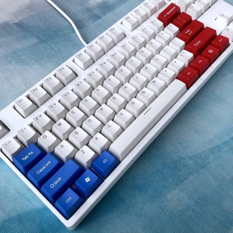 魔力鸭机械键盘ikbc c87 c104 f87 f108魔力鸭高斯机械键盘pbt键帽 无