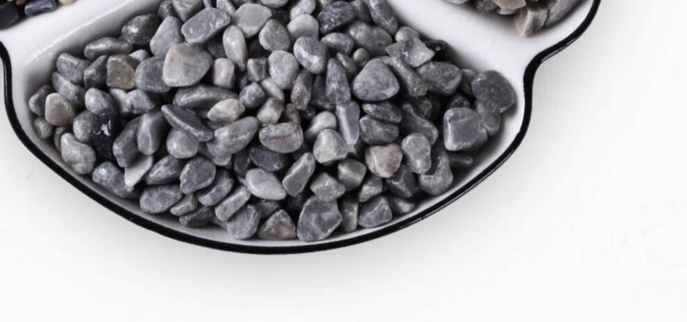 园林造景天然砾石灰色石子水洗石水磨石地面洗米石枯山水造景庭院铺路