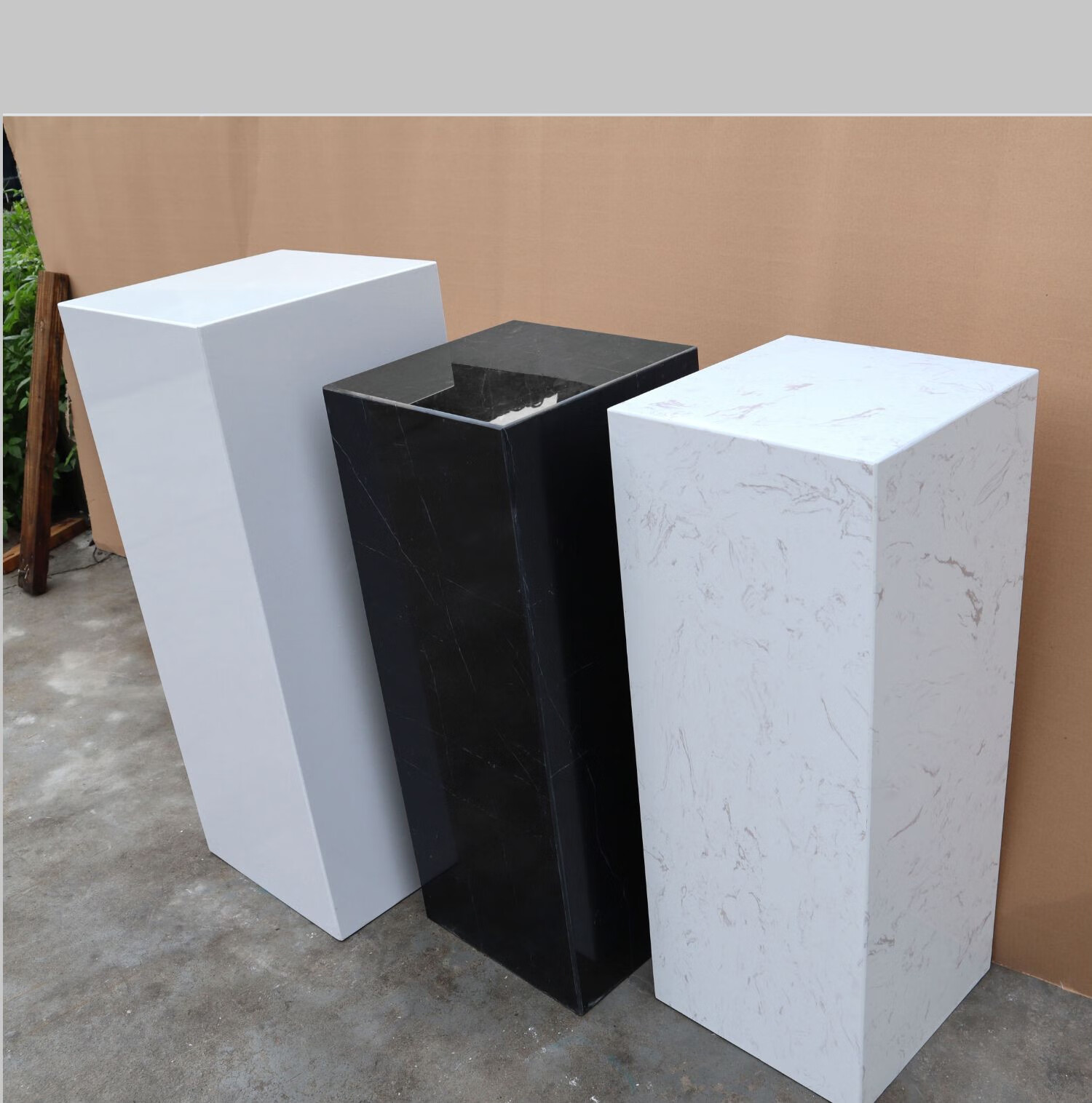 现代简约玄关落地摆件大理石雕塑底座空间装饰艺术品摆放立柱sn37