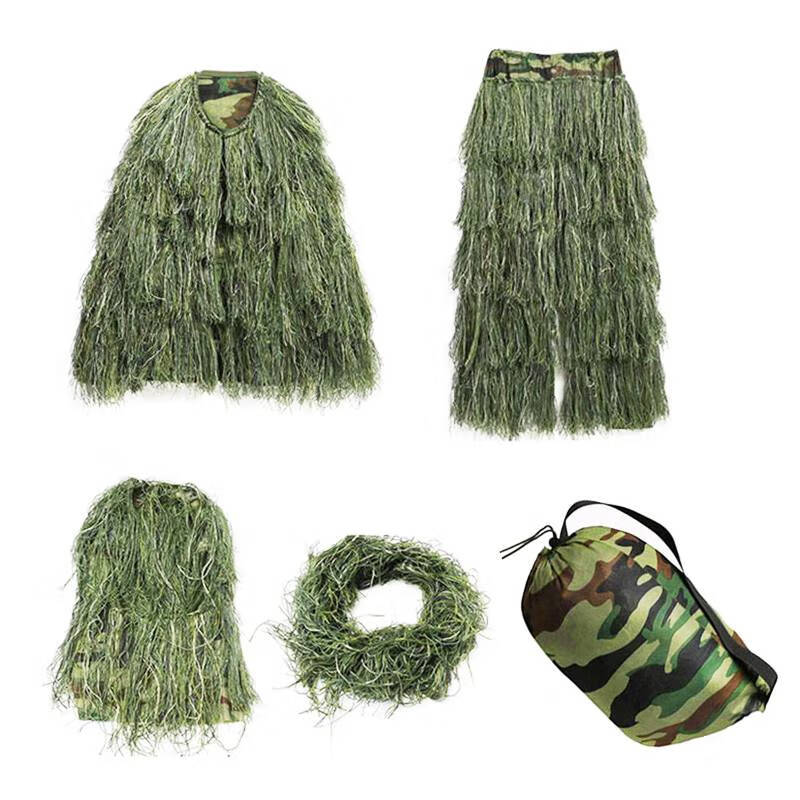 伪装衣 吉利服儿童吃鸡隐身衣极地服真人雪地伏地魔草衣伪装男孩华幻