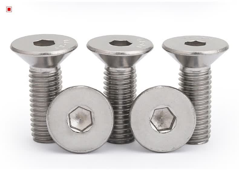 佰瑞特 m12m16 304不锈钢沉头内六角螺栓 平头平杯内六角螺丝钉 m12*