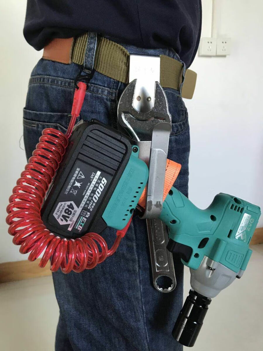 充电电动扳手通用钢架腰包挎包背包工具包腰带牛皮背带套筒挂架单个腰