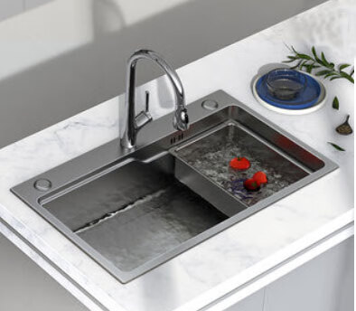 2022新款凯斯宝玛水槽304不锈钢纳米大单槽台中下盆厨房洗菜盆洗碗槽