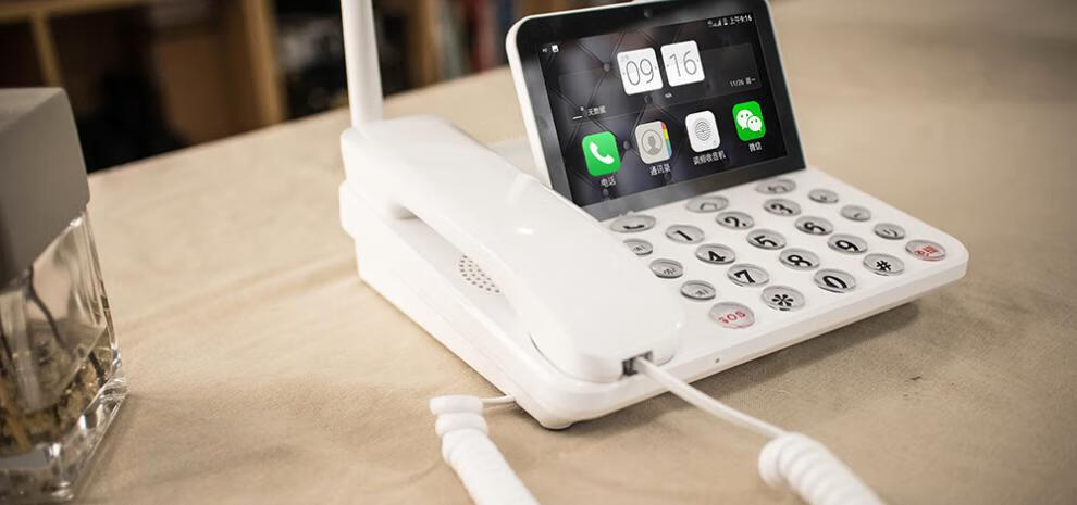 安卓智能4g可通用醉米可视频电话机 家用 移动办公无线插卡座机电信