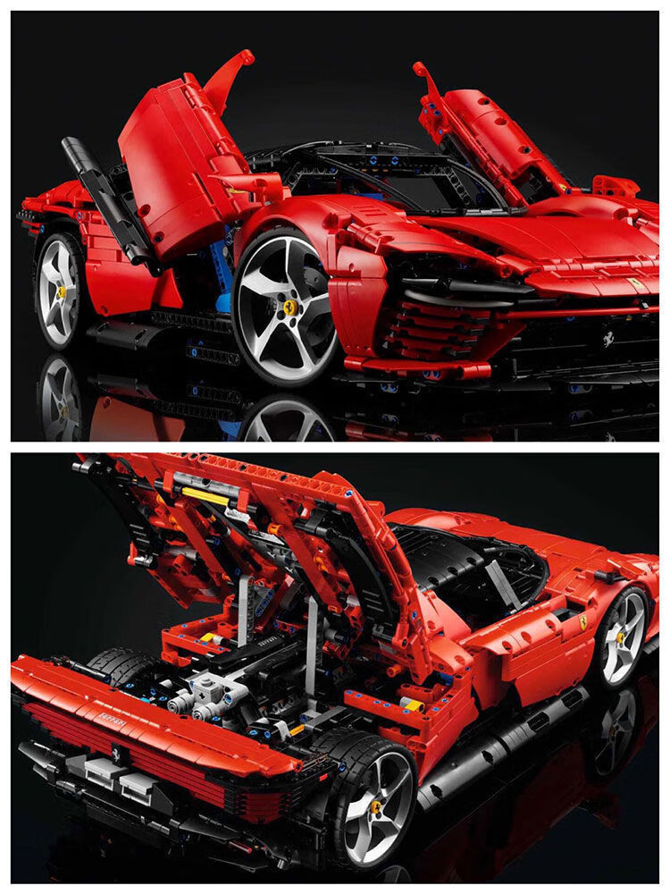 乐高(lego)兰法拉利42143机械组 sp3积木跑车同款高难度赛车拼装玩具