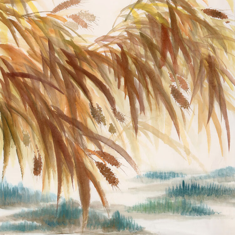 名人王小丫字画写意花鸟精品国画纯手绘三尺竖幅名家书画作品收藏纯