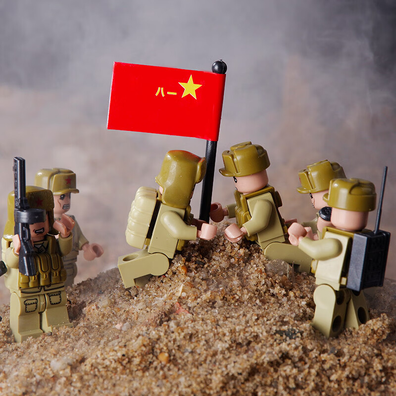 乐··高长津湖战役8-12岁男孩打仗的积木抗美援朝志愿军士兵拼装玩具