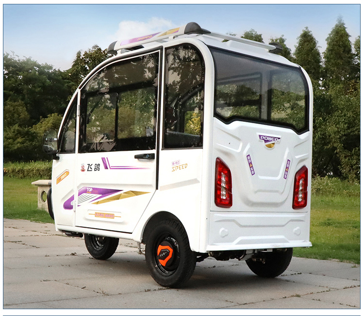 京品优选老人专用代步电动车飞鸽电动家用小型带棚全封闭式成人三轮