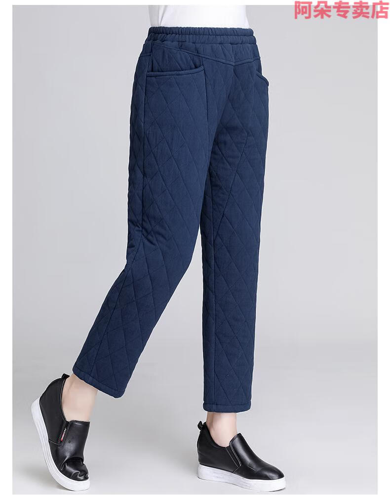 恒源祥老太太薄棉裤中老年高腰宽松直筒秋冬老人裤子女宽松奶奶装妈妈