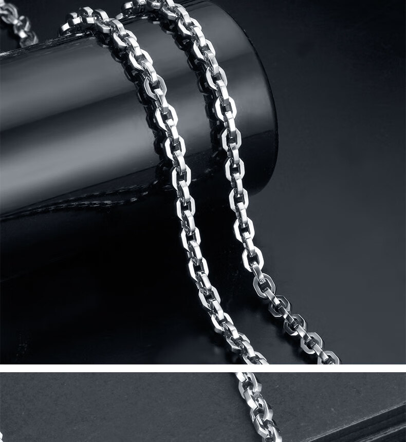 老凤凰铂金男士项链铂金男女pt950白金项链大气简约时尚珀金链子男款