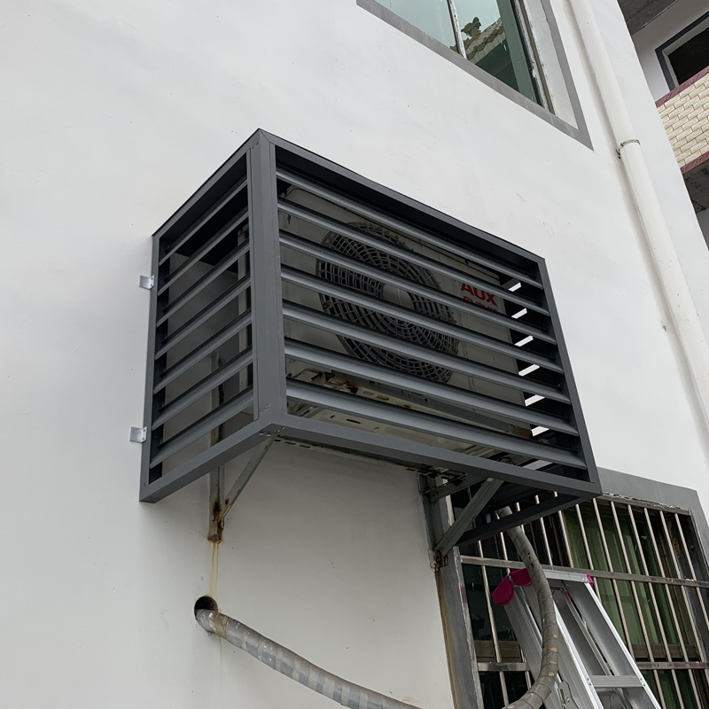 防水防雨铝合金百叶风口铝合金外墙防雨百叶空调外机罩室外百叶窗ys