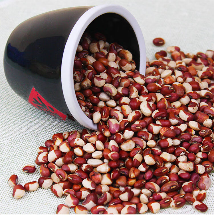 橙伯乐花豇豆15斤缸豆熬粥花冈豆江豆花爬豆农家花豆自产姜豆五谷杂粮