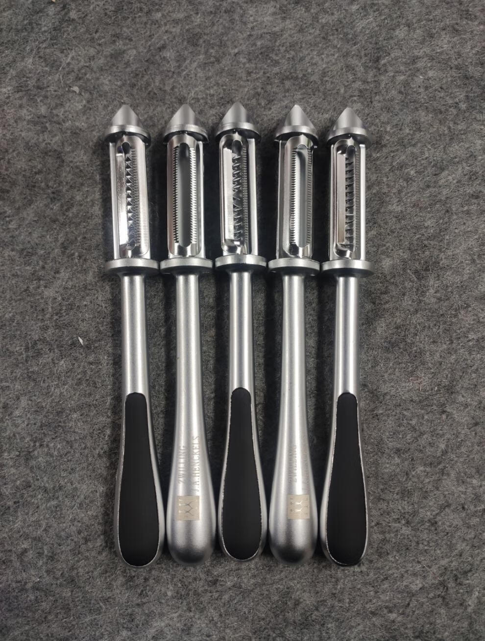 双面打皮刀德国双人双面削皮刀a6德式一面打皮一面打丝锌合金高碳钢