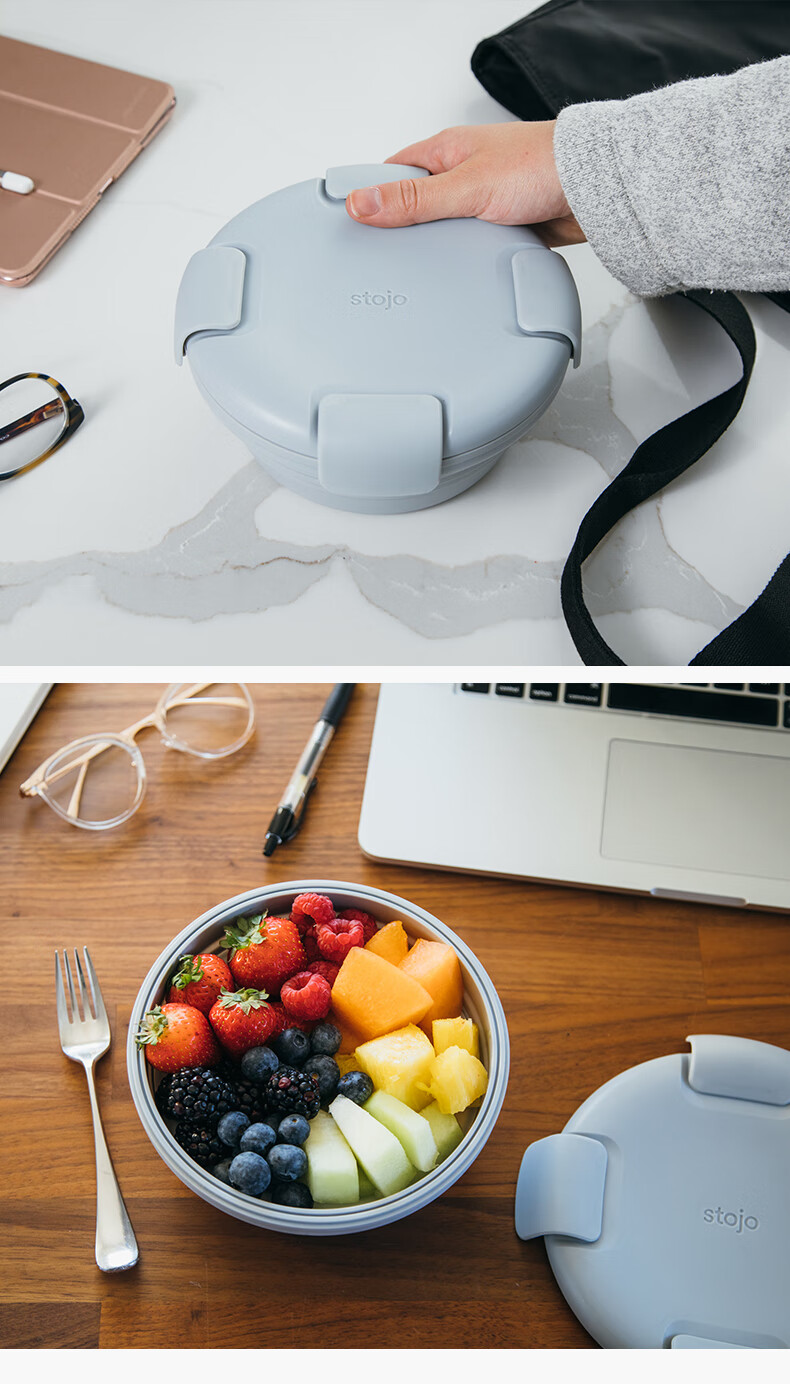 折叠外出硅胶饭盒可折叠碗旅行便携伸缩泡面碗儿童外出户外野餐饭盒可