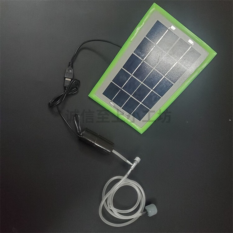 太阳能增氧泵户外养鱼水池鱼塘家用鱼缸打氧机充电两用小型氧气泵 10