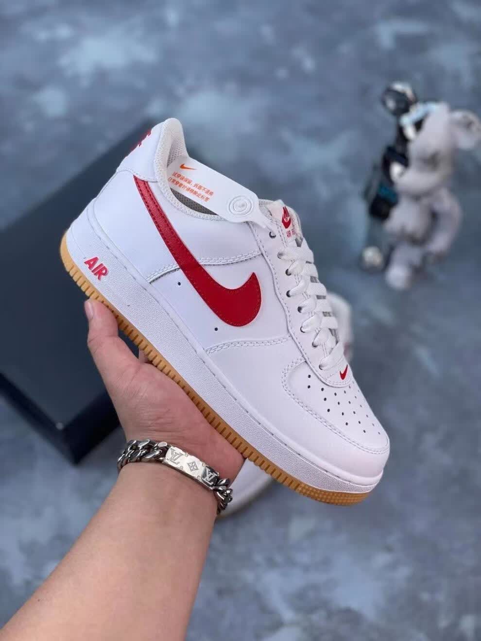 纯原af1low07空军一号白蓝缝线男鞋女鞋全新配色情(公司级) 【彩绘】