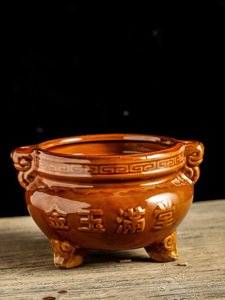 扫墓祭祀香炉清明上坟墓碑香炉陶瓷户外墓前香炉家用室外供奉祖先 1号