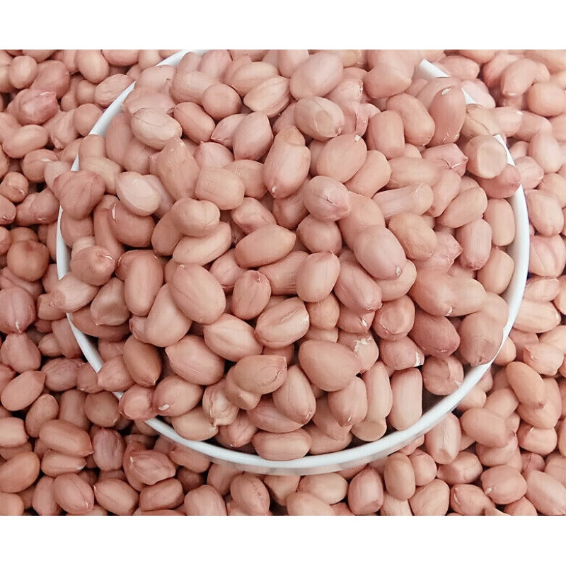 花生米 小白沙花生种子发芽 白皮花生仁500g