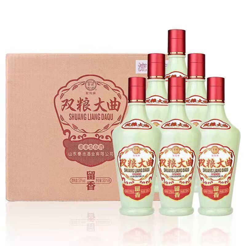秦池双粮大曲酒龙琬重酿53酱香型白酒山东名酒临朐特产酒6500ml整箱