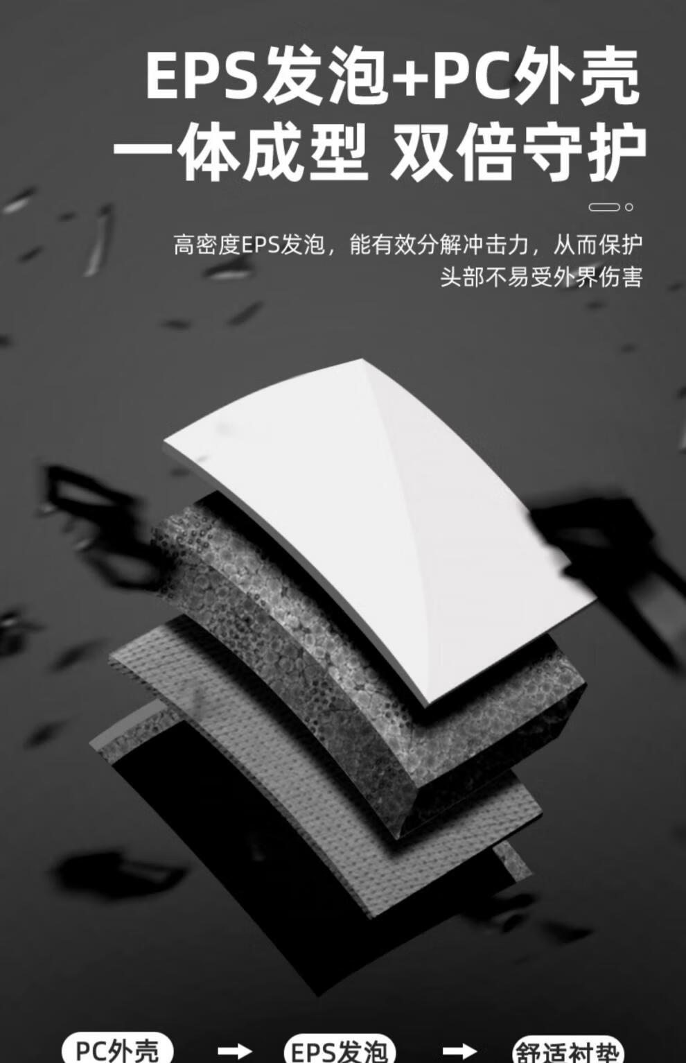 洛克兄弟儿童自行车头盔滑步车平衡车安全帽男孩女孩骑行装备全盔 蓝白黑 M