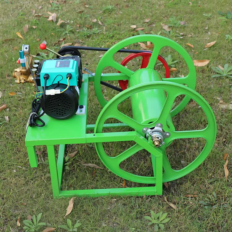 电动三轮车打药机喷药机48v60v遥控自动收管器喷雾器高压农用新式72v