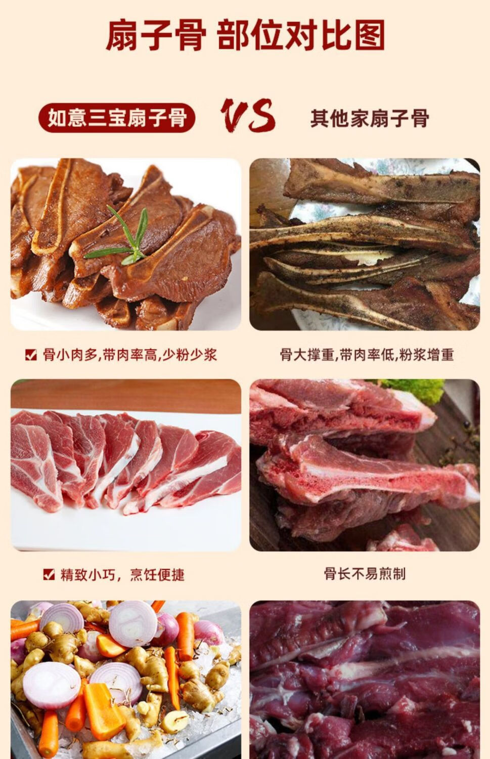 如意三宝孜然扇子骨手抓猪扇骨油炸食材冷冻猪扇骨酒店食材255g孜然