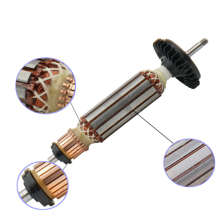 配件gws 7-100角磨机 转子7-100t/7-125/125t转子 gws750-100 转子