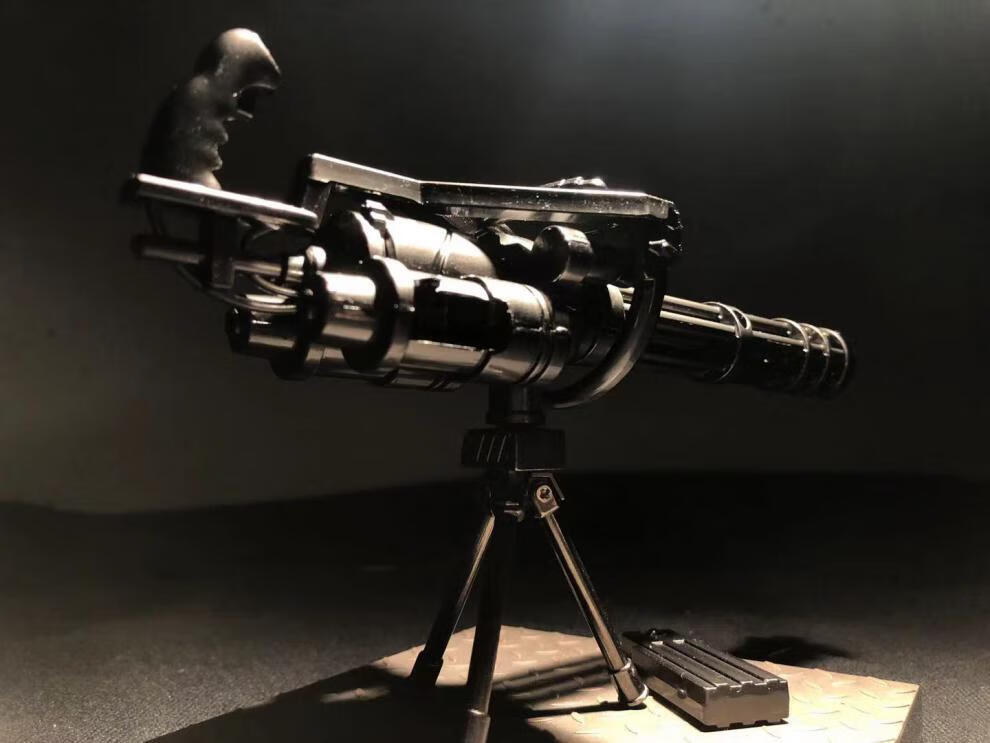 同款1:6加特林重机 捷克式zb26兵人配件抢二战炼狱修罗可用 加特林黑