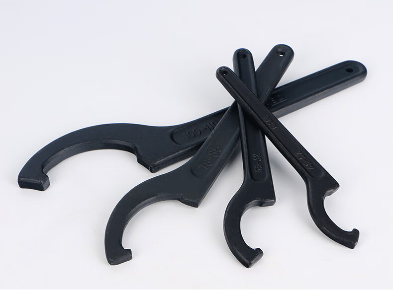 月牙扳手勾型半圆扳手圆螺母水盖拆卸工具油缸构型侧面方头凹槽 22mm