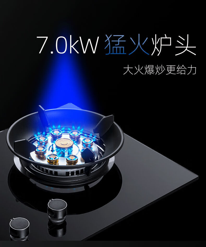 广樱煤气灶家用双灶台式嵌入式燃气灶两用天然气液化气猛火炉具ch