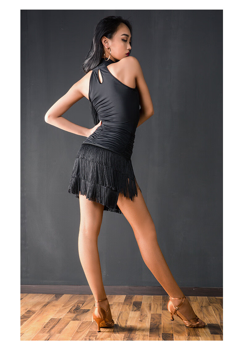 拉丁舞服装女成人皇朝拉丁舞服装成人新款形体服舞蹈练功服女性感连体