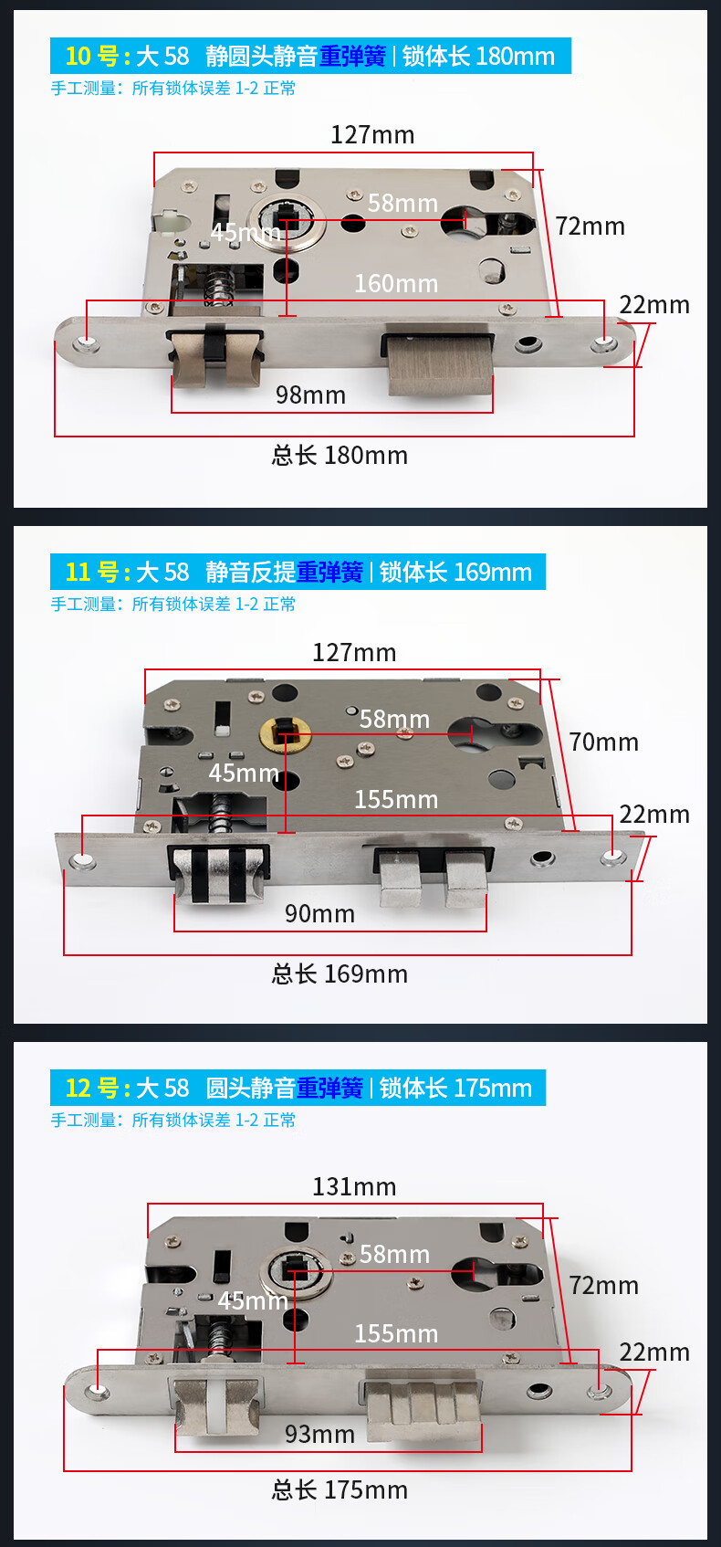 万嘉防盗门锁芯规格图片