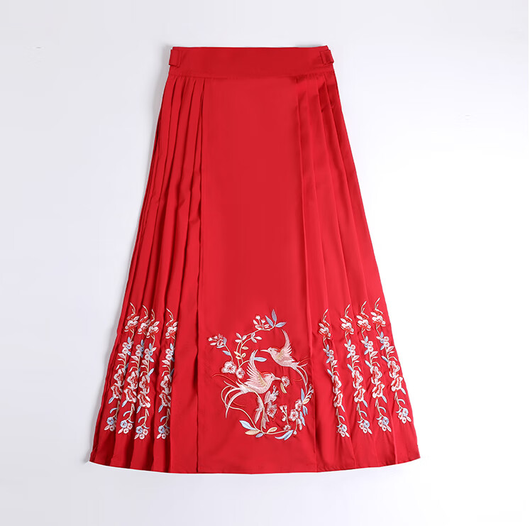 马面裙半身摆马面裙两片式明制汉服女装下裙原创 灰蓝色马面裙 s