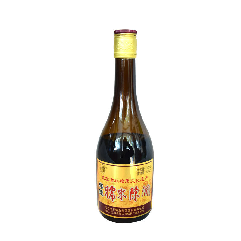 江苏品王糯米陈酒 南通特产海安三塘糯米陈酒甜酒8瓶整箱装