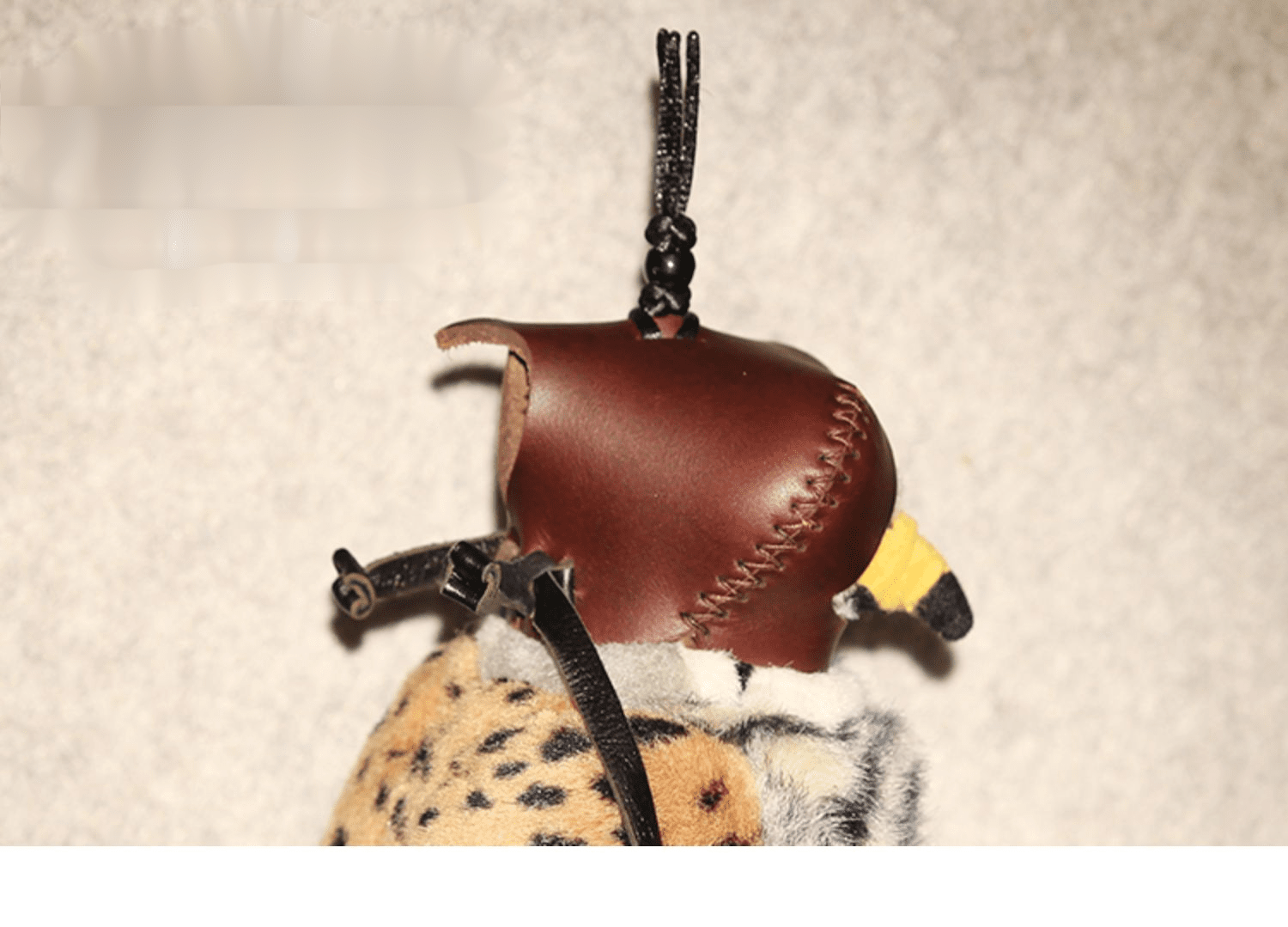 鹿凌青 鹰具帽子眼罩训鹰头套头盔鹰猎鹰纯牛皮老鹰