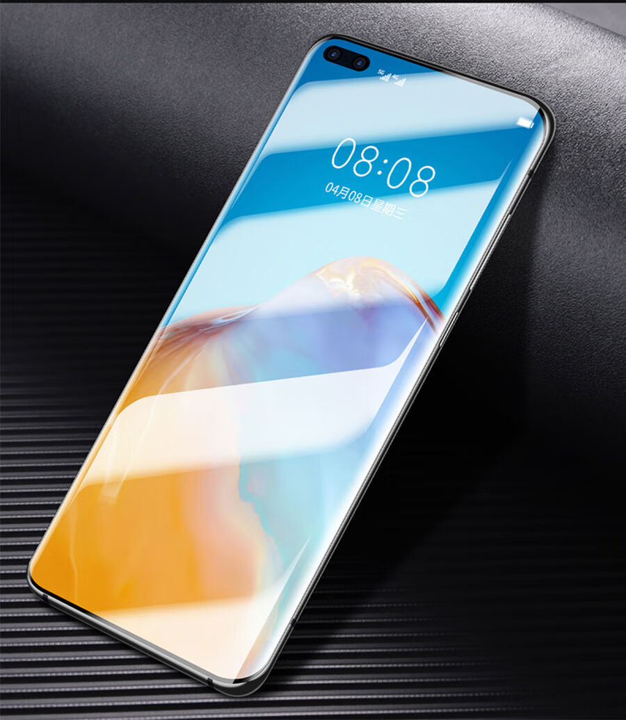 【现货直发】华为p40pro钢化膜p40全屏曲屏覆盖高清钻石玻璃膜水凝膜