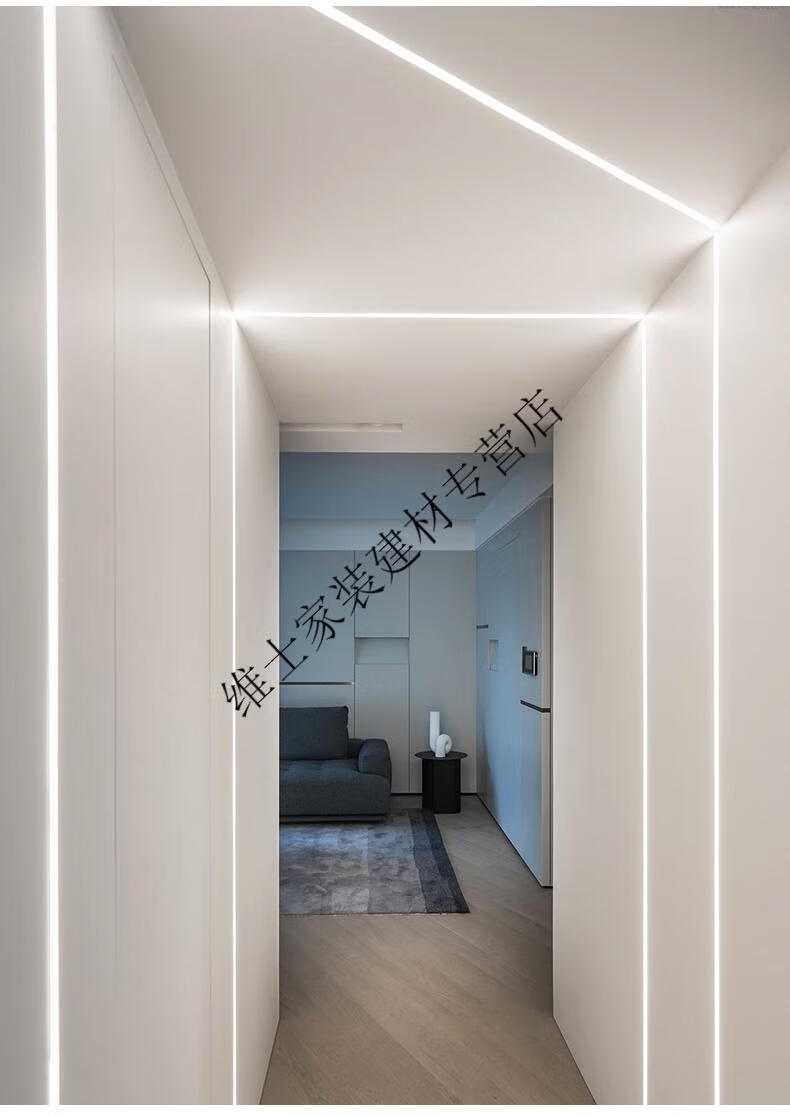 线形灯嵌入式暗装led线性灯条形铝槽灯客厅吊顶线条灯明装线型灯定制