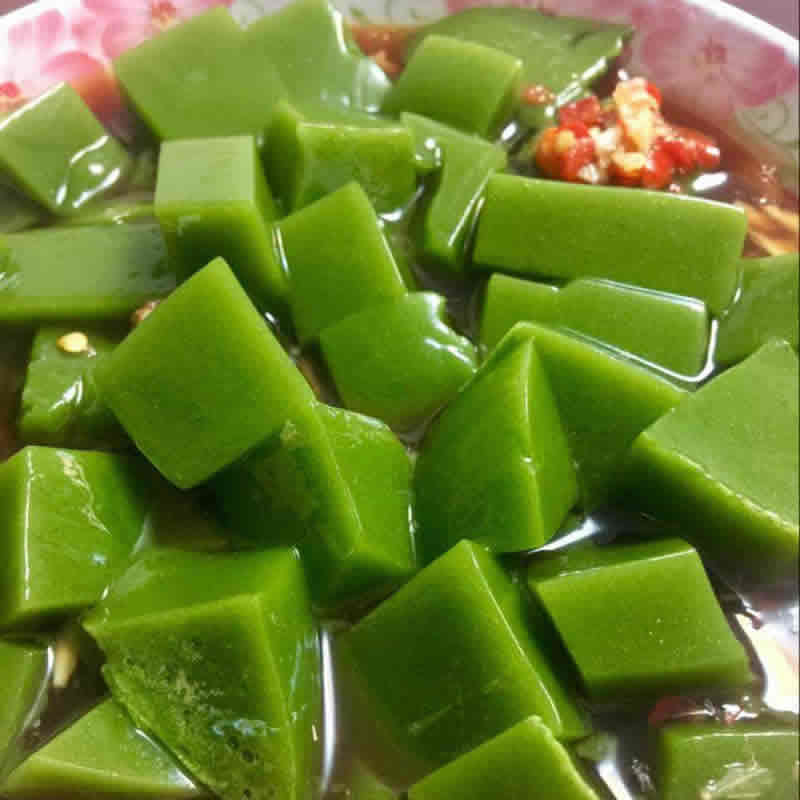 神仙绿豆腐叶凉粉臭黄荆腐俾新鲜树叶重庆特产 3袋粉 说明书(可以做6