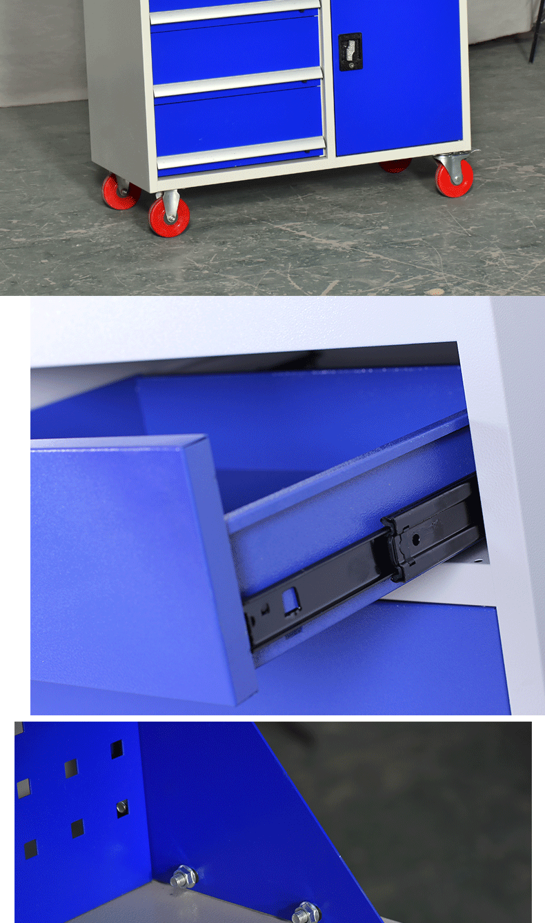 车间工具柜工厂重型工具柜车间用大型工业五金工具箱铁皮储物柜抽屉式