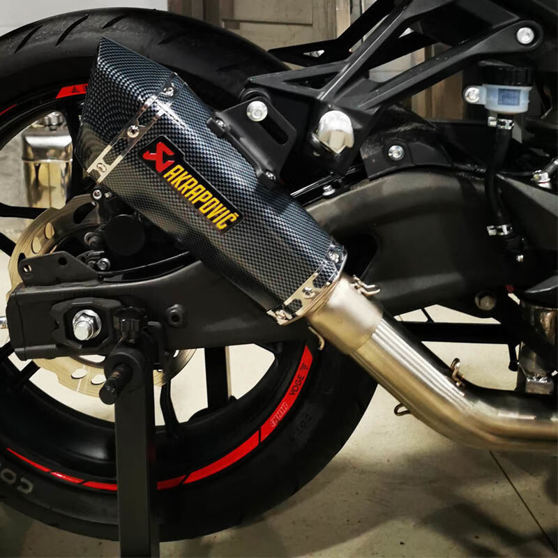 适用于隆鑫voge无极lx300r 300rr摩托车改装排气管中尾段烟筒配件